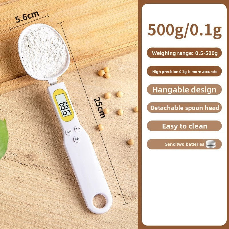 Electronic Kitchen Food Scale with Spoon Gram Weighing